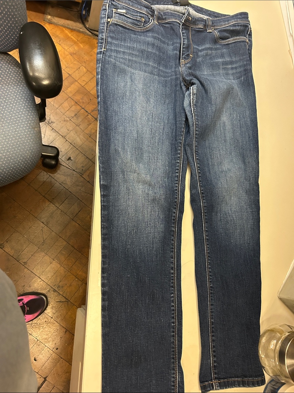 White House Black Market Women’s Skinny Jeans - Dark Blue Wash